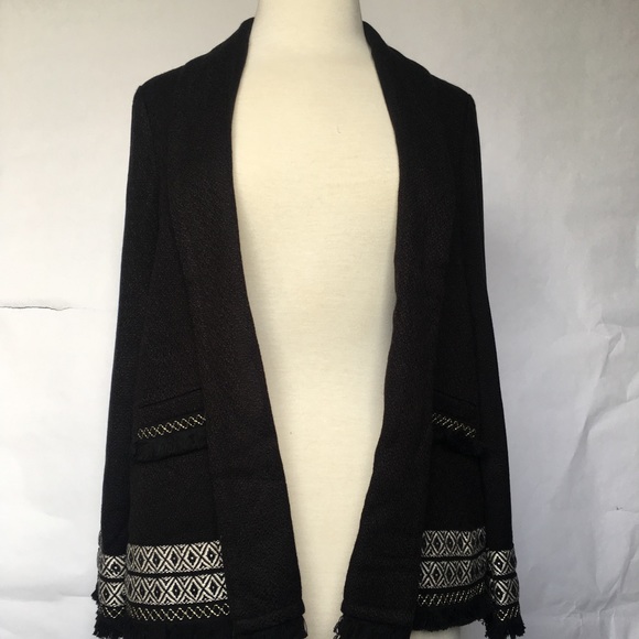 Cupcakes and Cashmere Basha Frayed Edges Jacket S - Picture 7 of 7